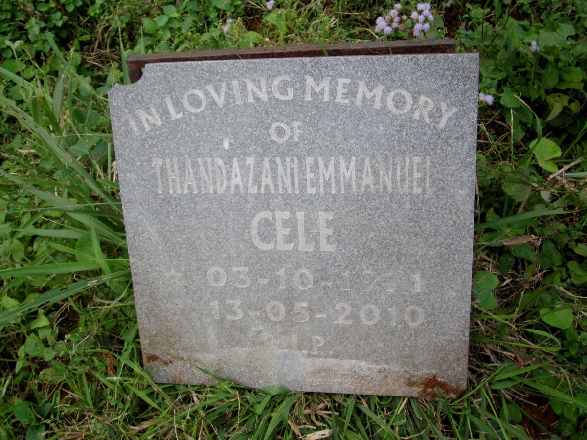 CELE Thandazani Emmanuel 1971-2010