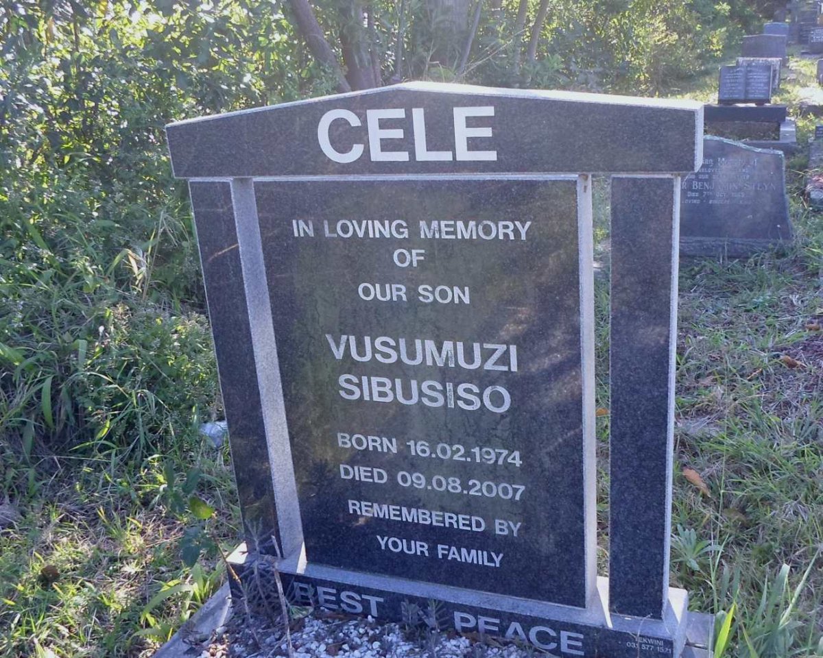 CELE Vusumuzi Sibusiso 1974-2007