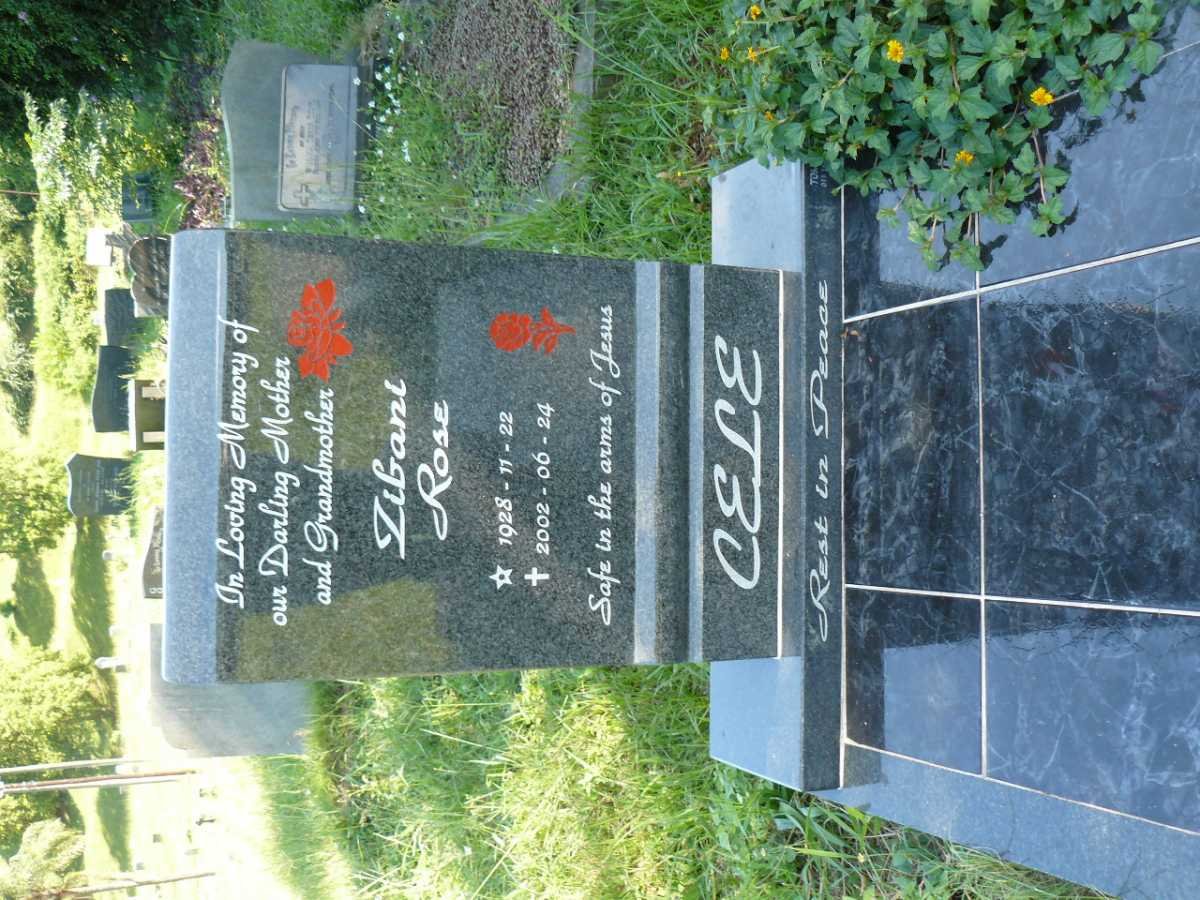 CELE Zibani Rose 1928-2002
