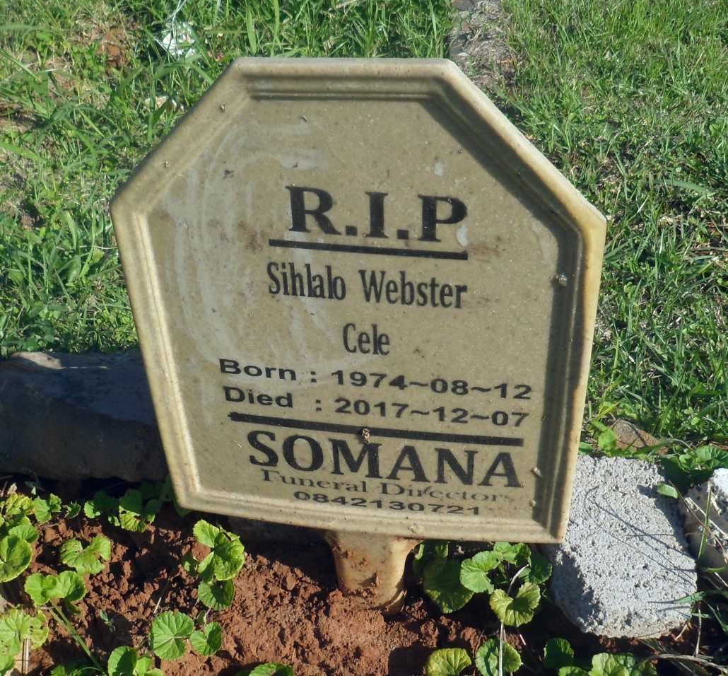 CELE Sihlalo Webster 1974-2017