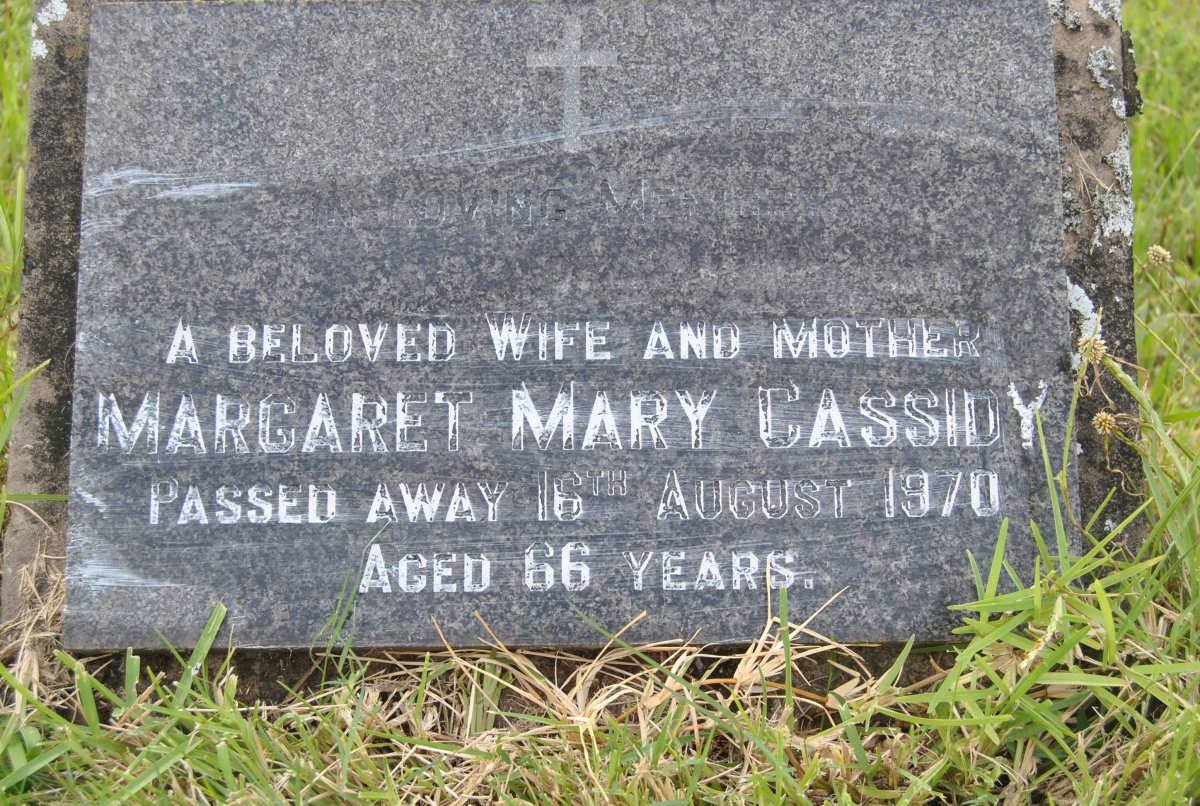 CASSIDY Margaret Mary -1970
