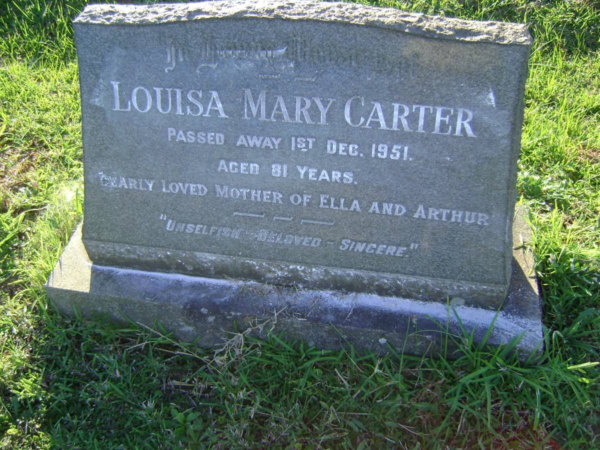 CARTER Louisa Mary -1951
