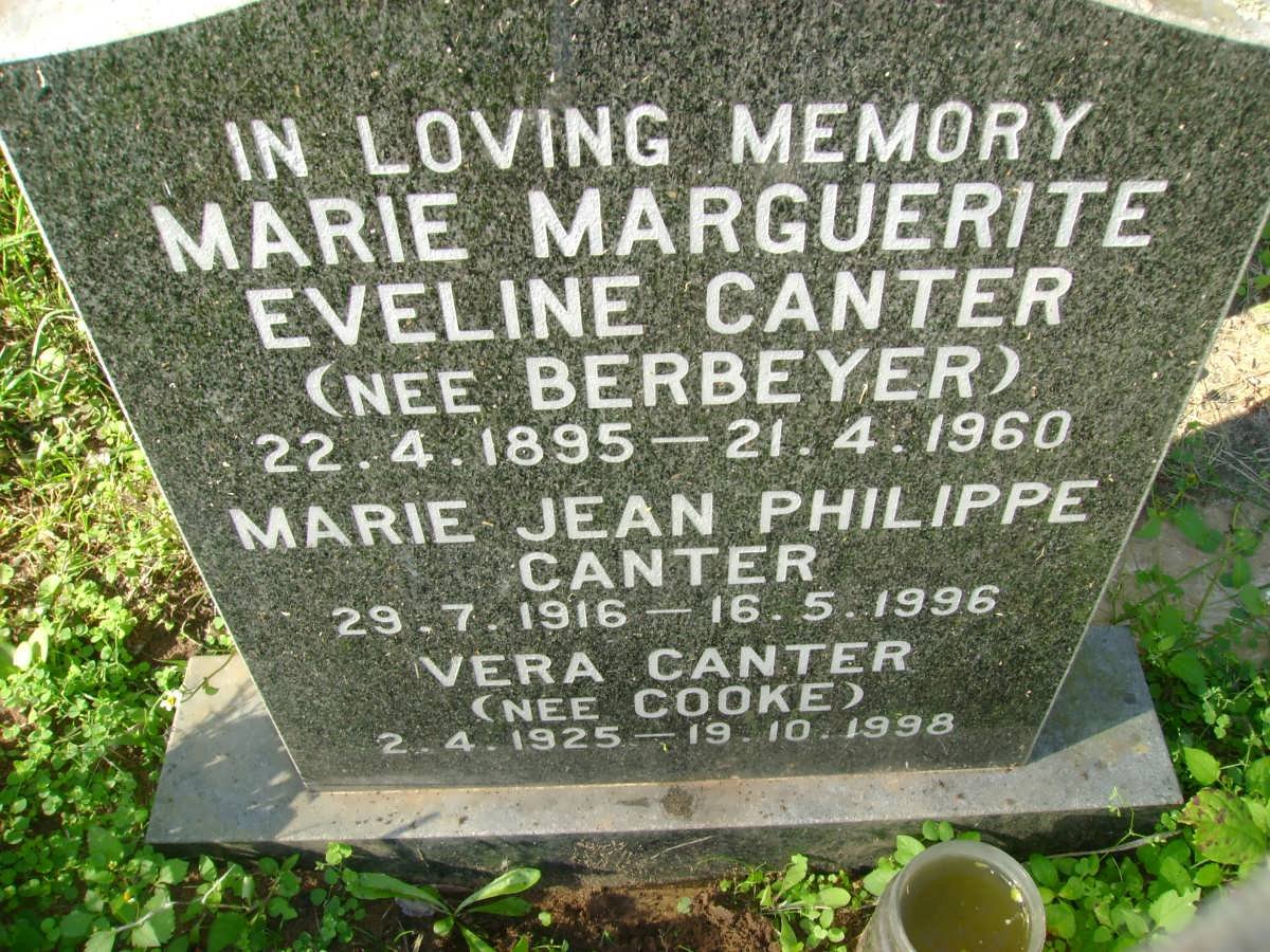 CANTER :: BERBEYER :: COOKE
