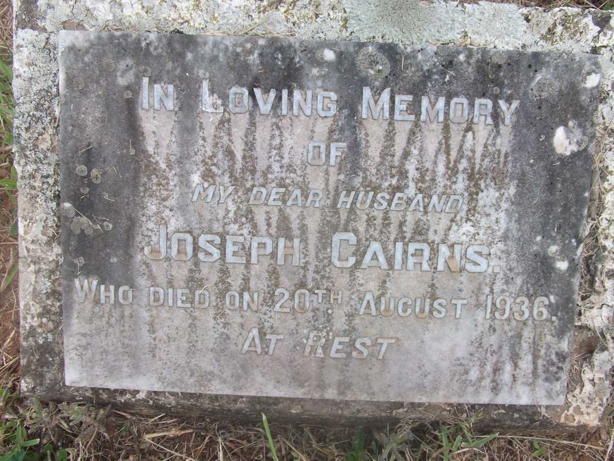 CAIRNS Joseph -1936