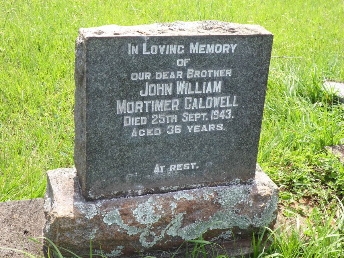 CALDWELL John William Mortimer -1943