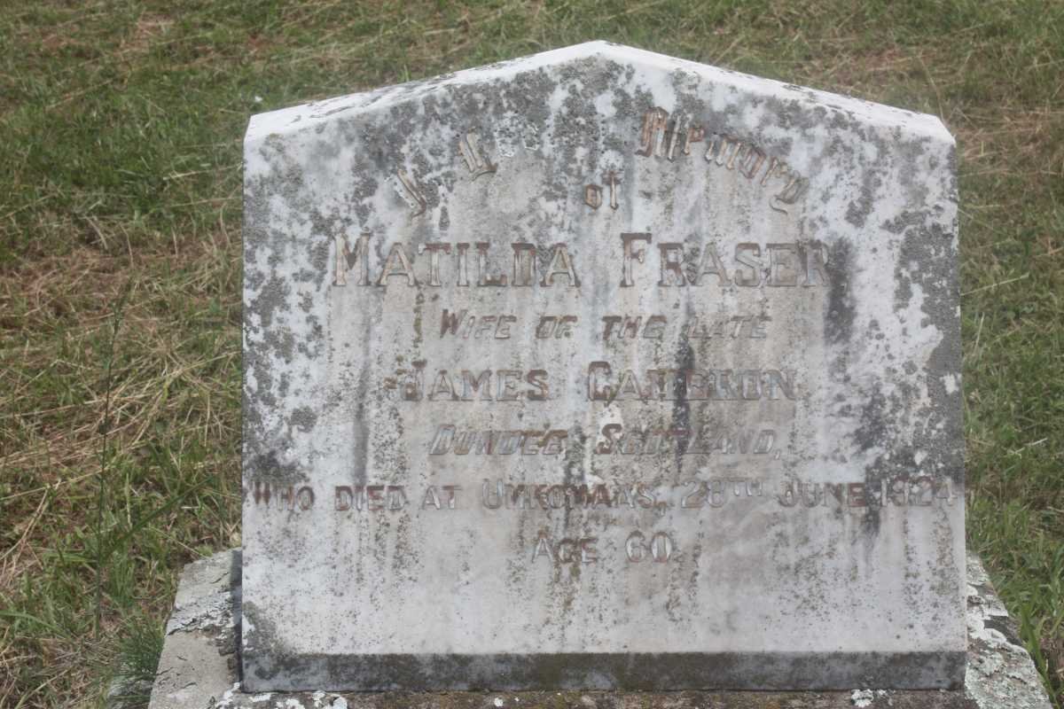 CAMERON Matilda nee FRASER -1924