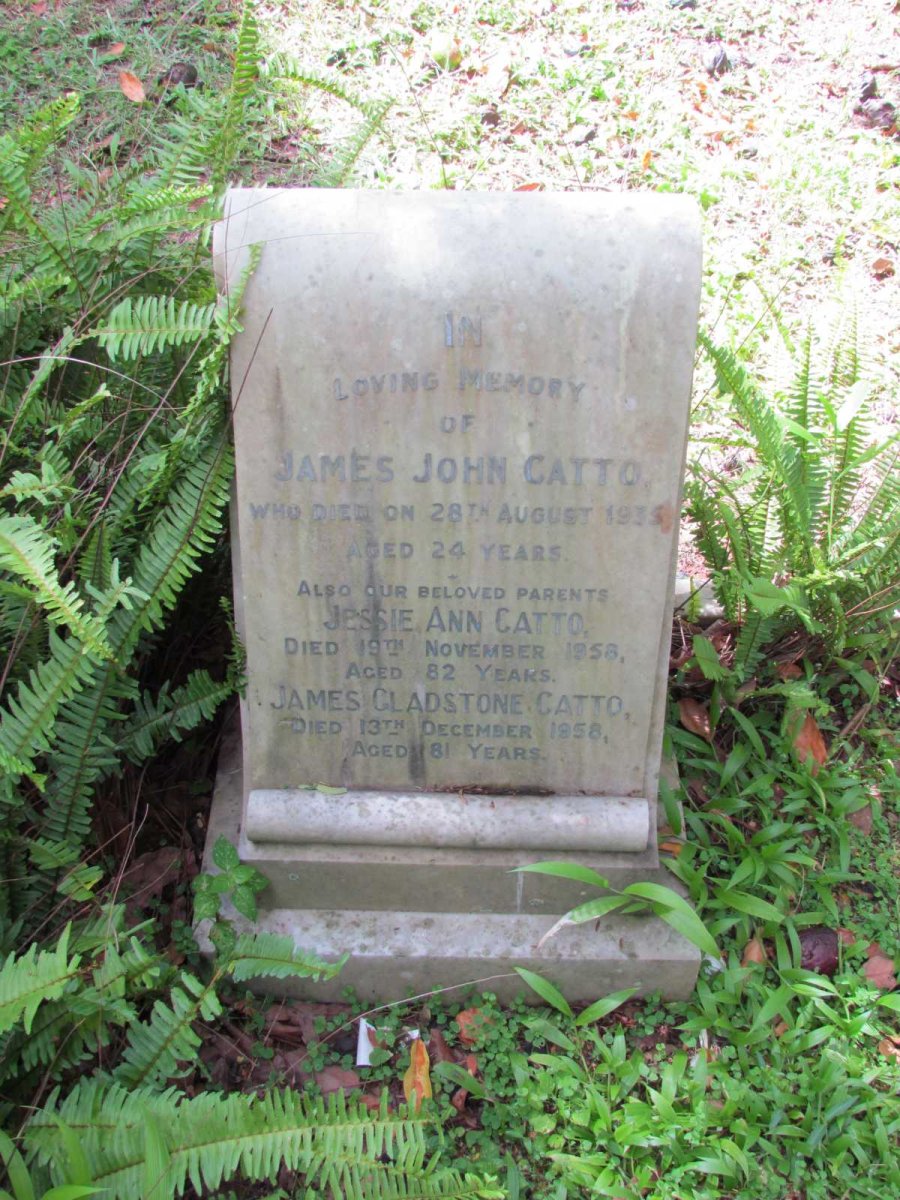 CATTO James John -1935 :: CATTO James Gladstone -1959 &amp; Jessie Ann -1959