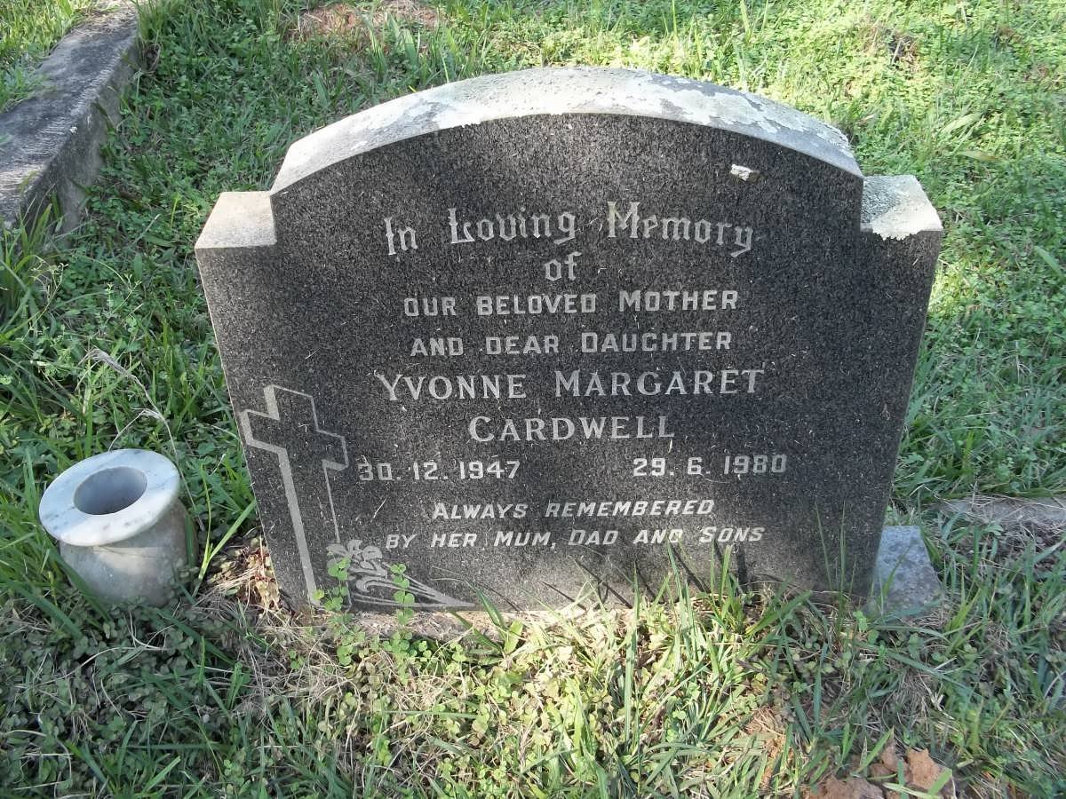 CARDWELL Yvonne Margaret 1947-1980