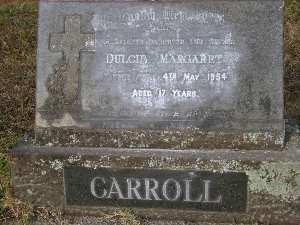 CARROLL Dulcie Margaret -1954