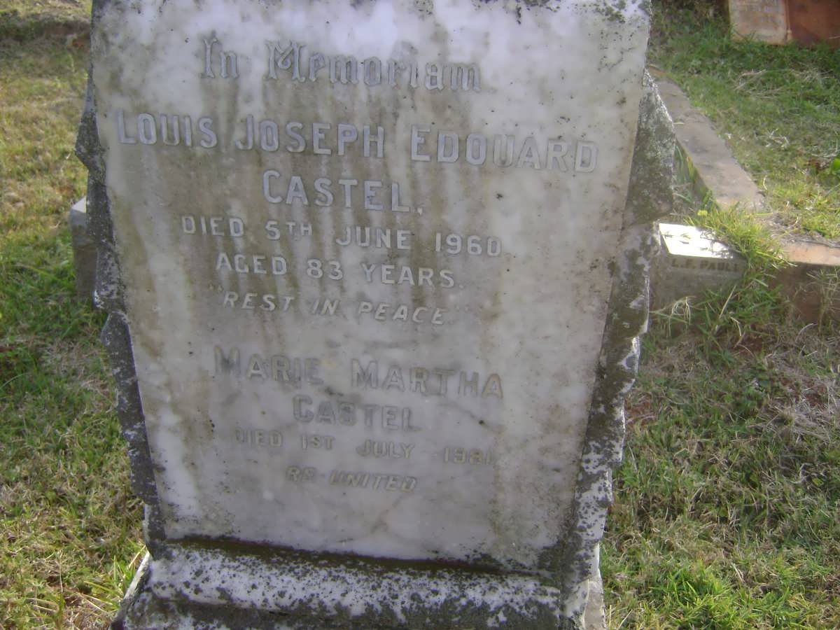 CASTEL Louis Joseph Edouard -1960 &amp; Marie Martha -198?