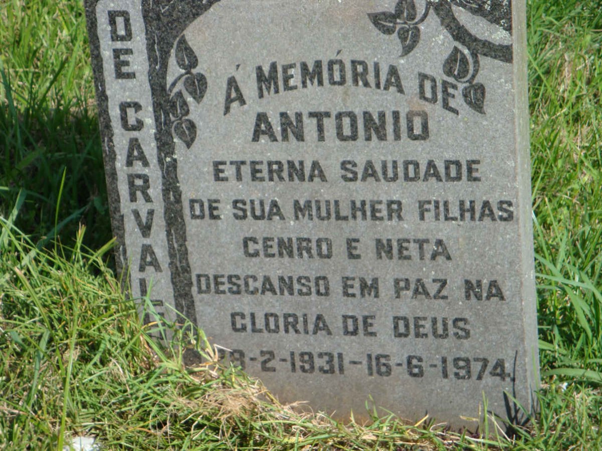 CARVALHO Antonio, de 1931-1974