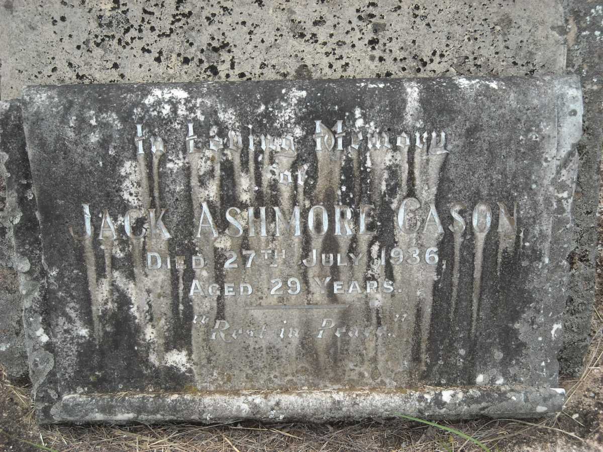 CASON Jack Ashmore -1936