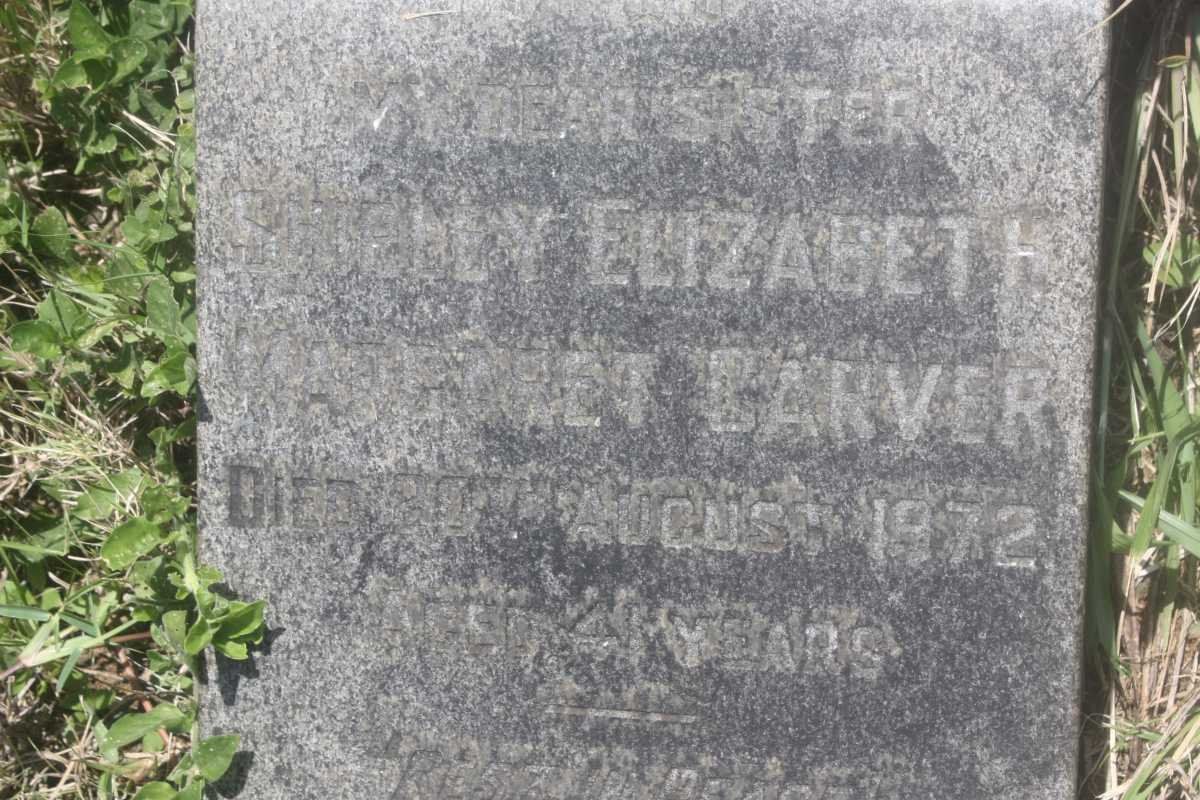 CARVER Shirley Elizabeth Margaret  -1972