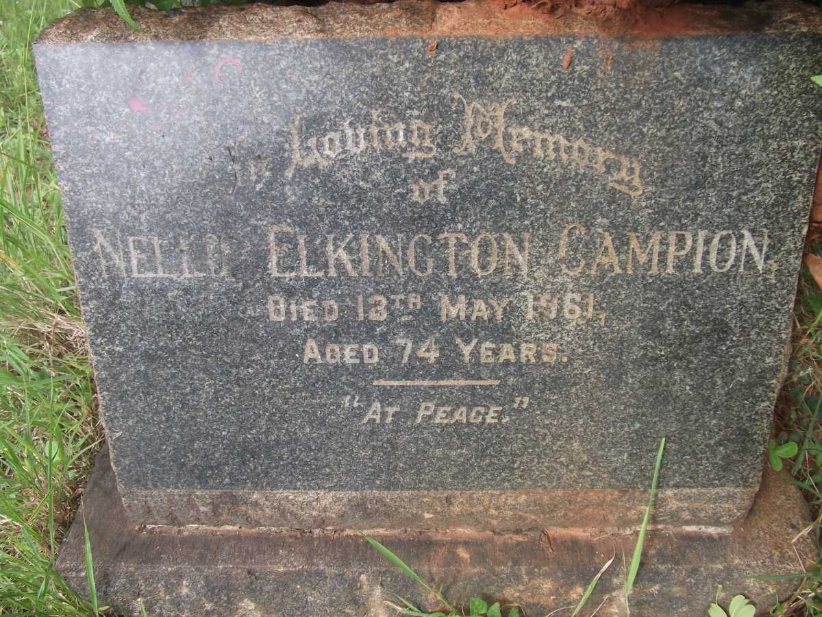 CAMPION Nellie Elkington -1961