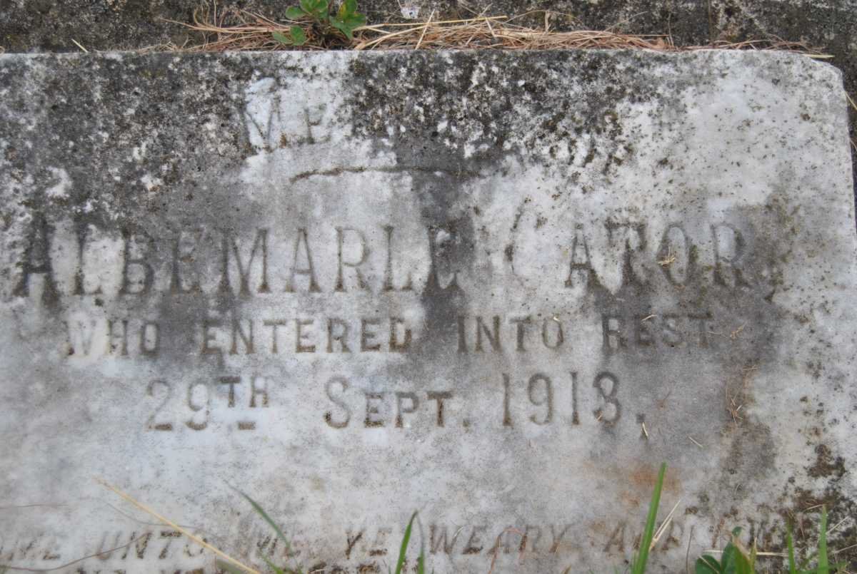 CATOR Albemarle -1913