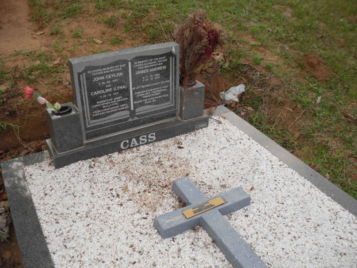 CASS John Ceylon -1953 &amp; Caroline -1972 :: CASS James Andrew 1940-2013