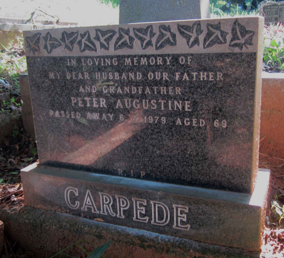 CARPEDE Peter Augustine -1979