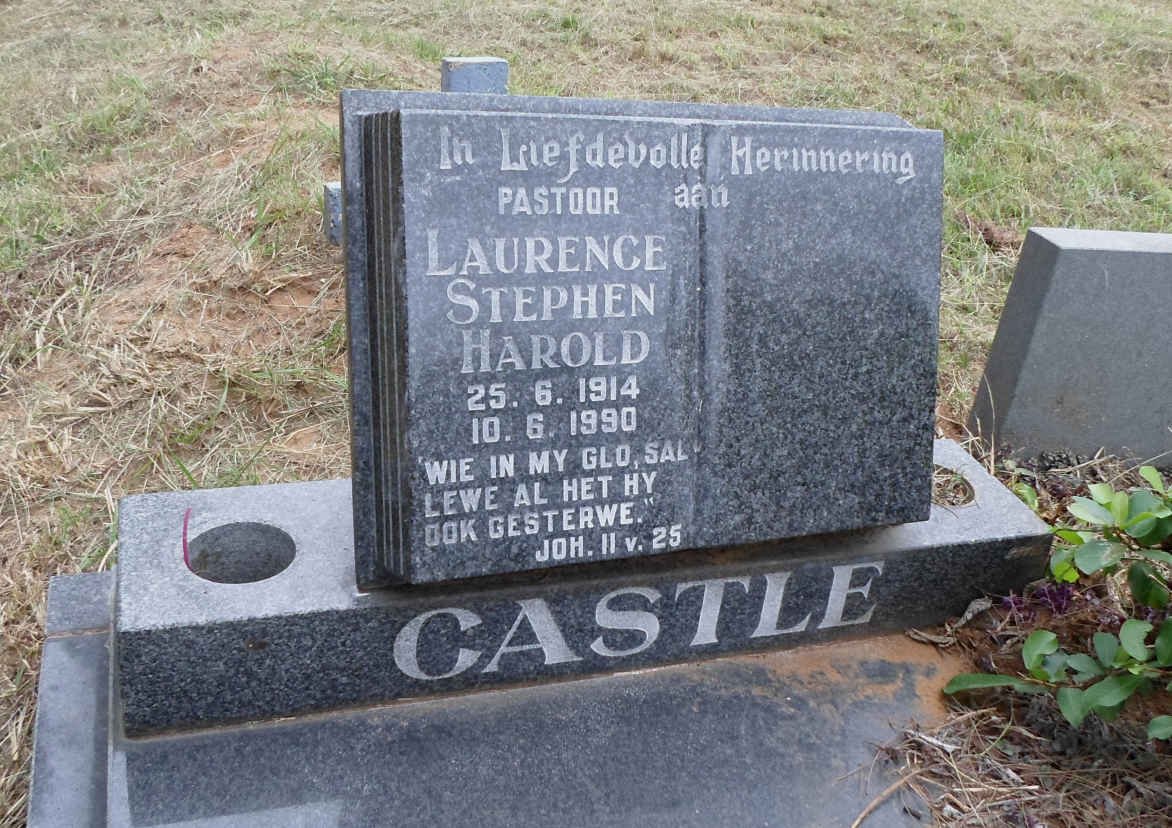 CASTLE Laurence Stephen Harold 1914-1990