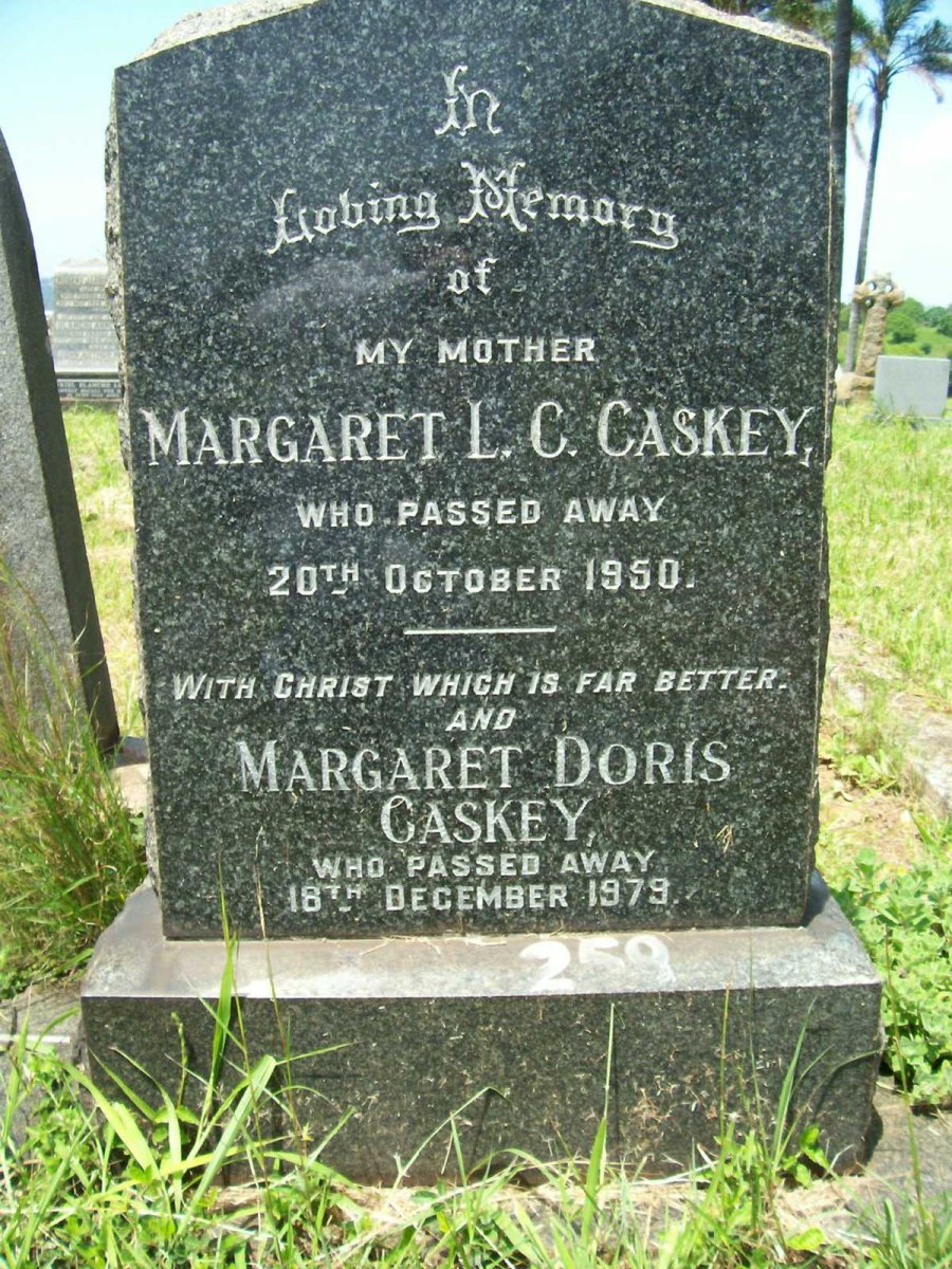 CASKEY Margaret L.C. -1950 &amp; Margaret Doris -1979