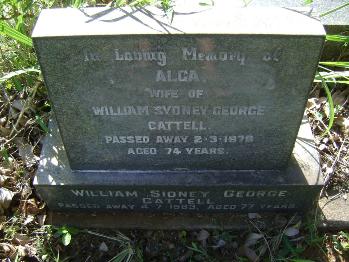 CATTELL William Sidney George -1983 &amp; Alga -1978