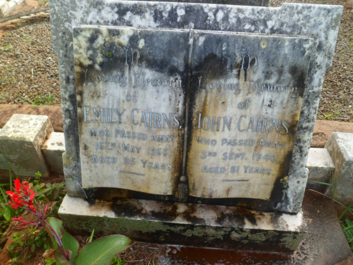 CAIRNS John -1940 &amp; Emily -1960