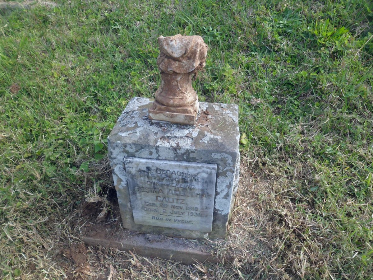CALITZ Gesina Alletha 1918-1931