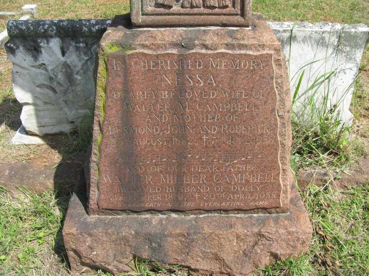 CAMPBELL Nessa 1882-1958 :: CAMPBELL Walter Miller 1879-1958