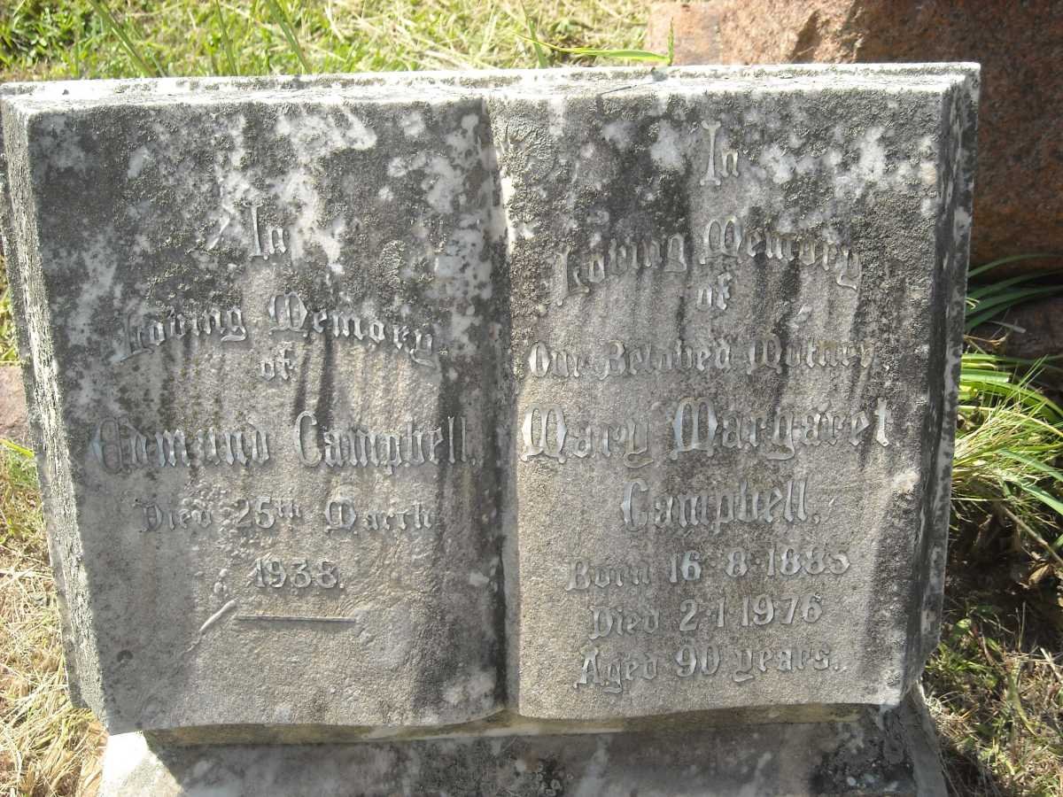 CAMPBELL Edmund -1938 &amp; Mary Margaret 1885-1976