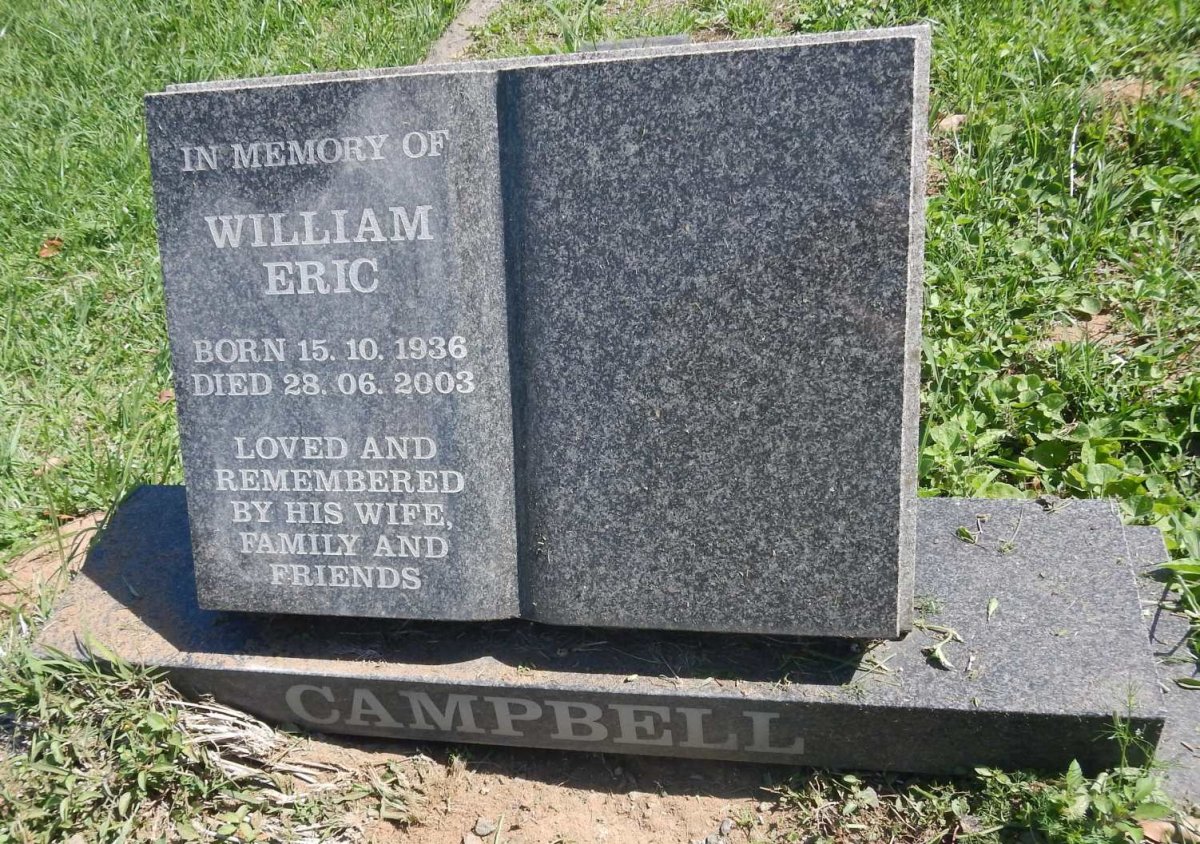 CAMPBELL William Eric 1936-2003 :: CAMPBELL Rodney Martin Mathys 1958-1975