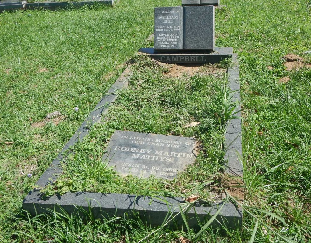 CAMPBELL William Eric 1936-2003 :: CAMPBELL Rodney Martin Mathys 1958-1975