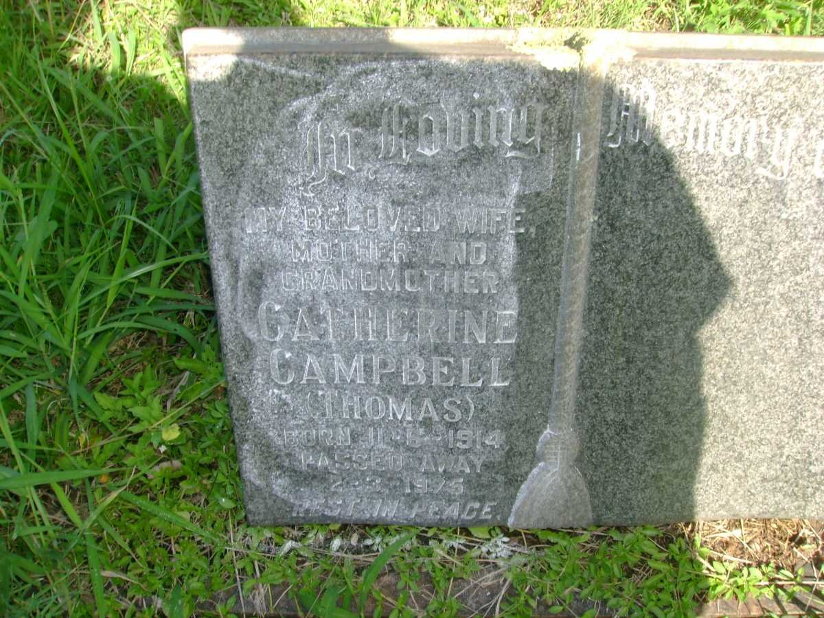 CAMPBELL Catherine nee THOMAS 1914-1975