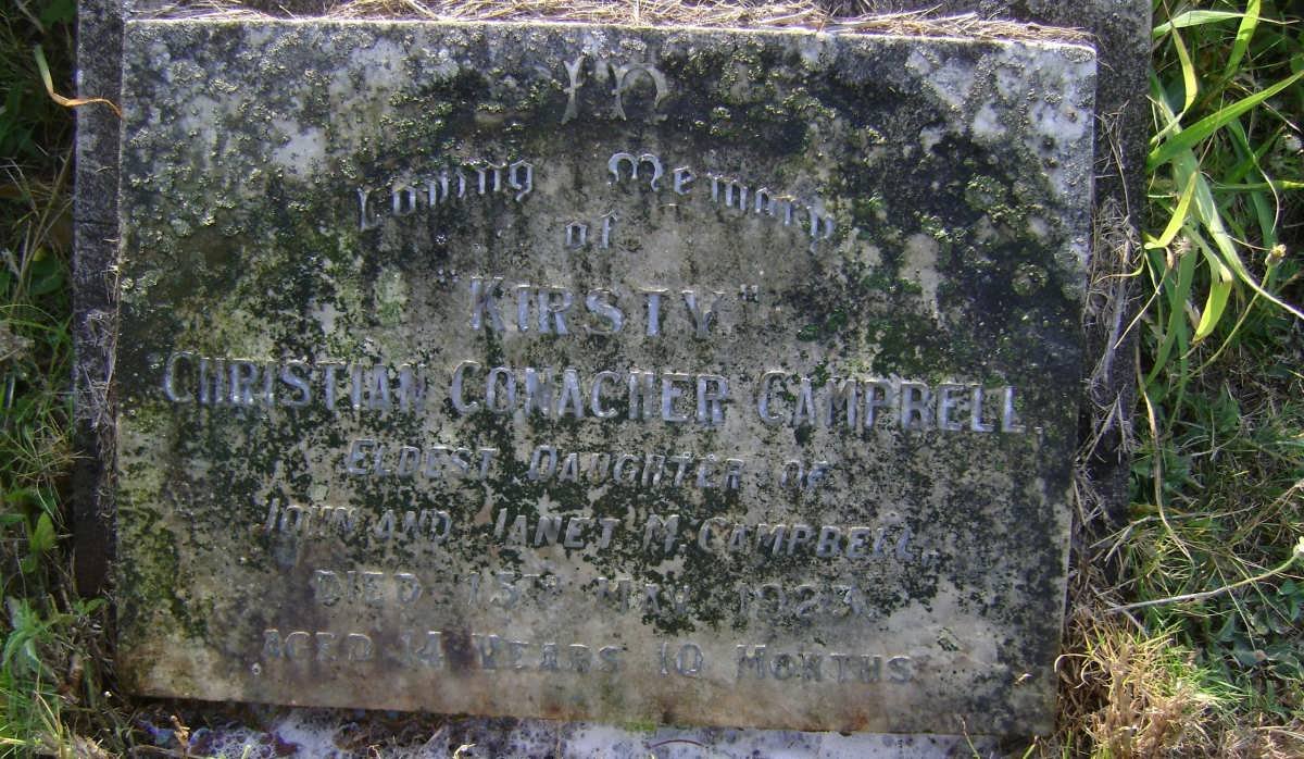 CAMPBELL Christian Conacher -1923