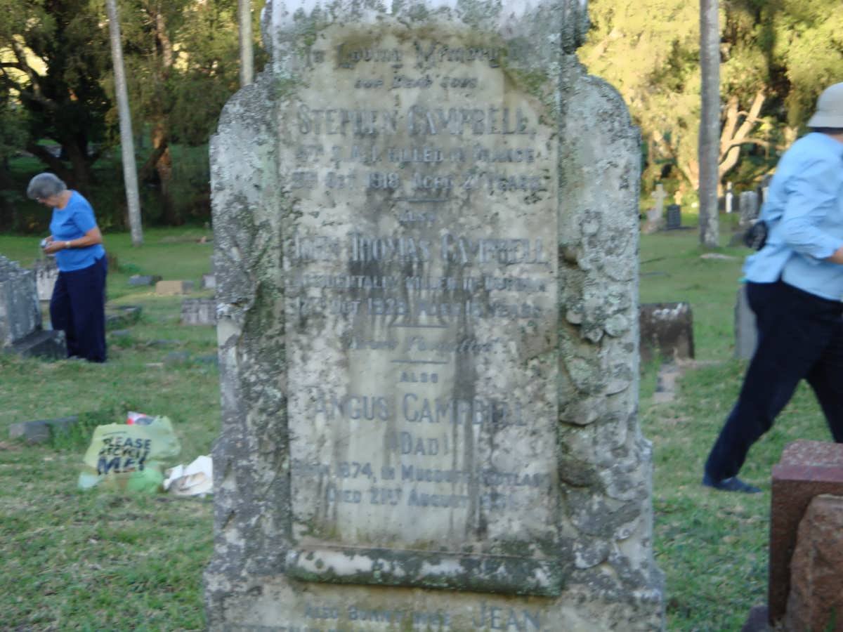 CAMPBELL Stephen -1918 :: CAMPBELL John Thomas -1928 :: CAMPBELL Angus 1874-1941