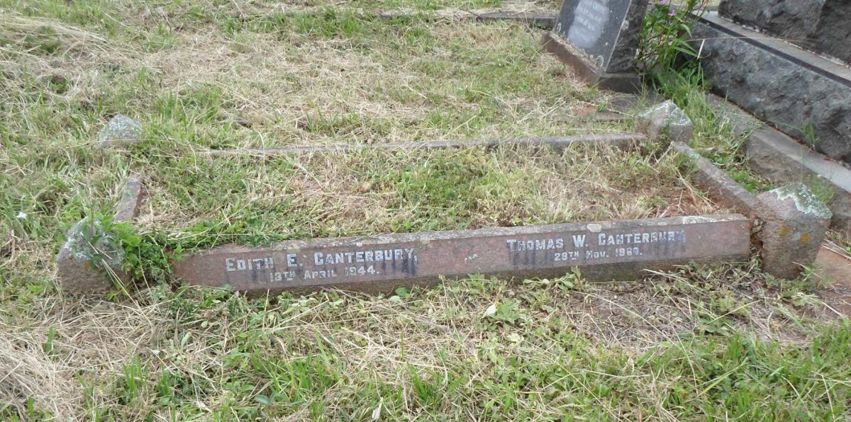 CANTERBURY Thomas W. -1960 &amp; Edith E. -1944