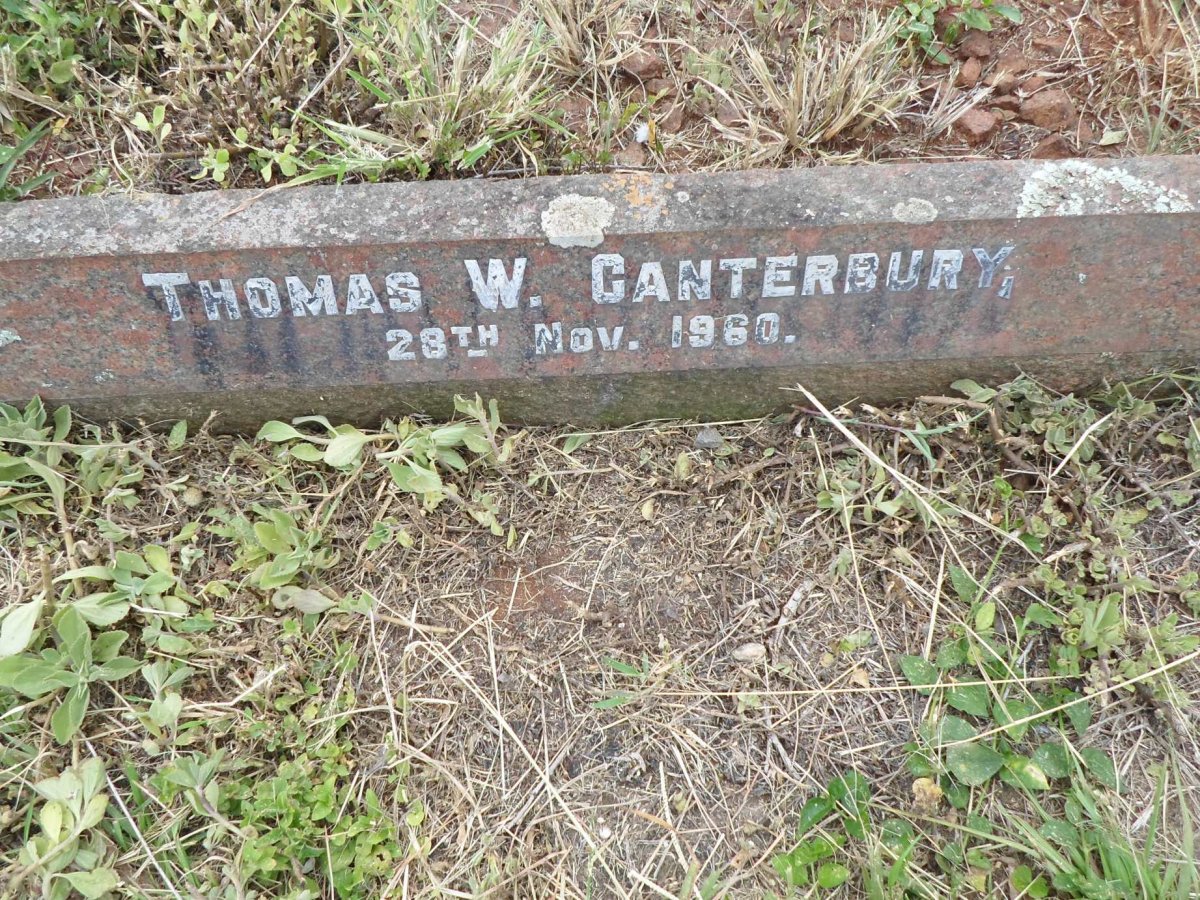 CANTERBURY Thomas W. -1960
