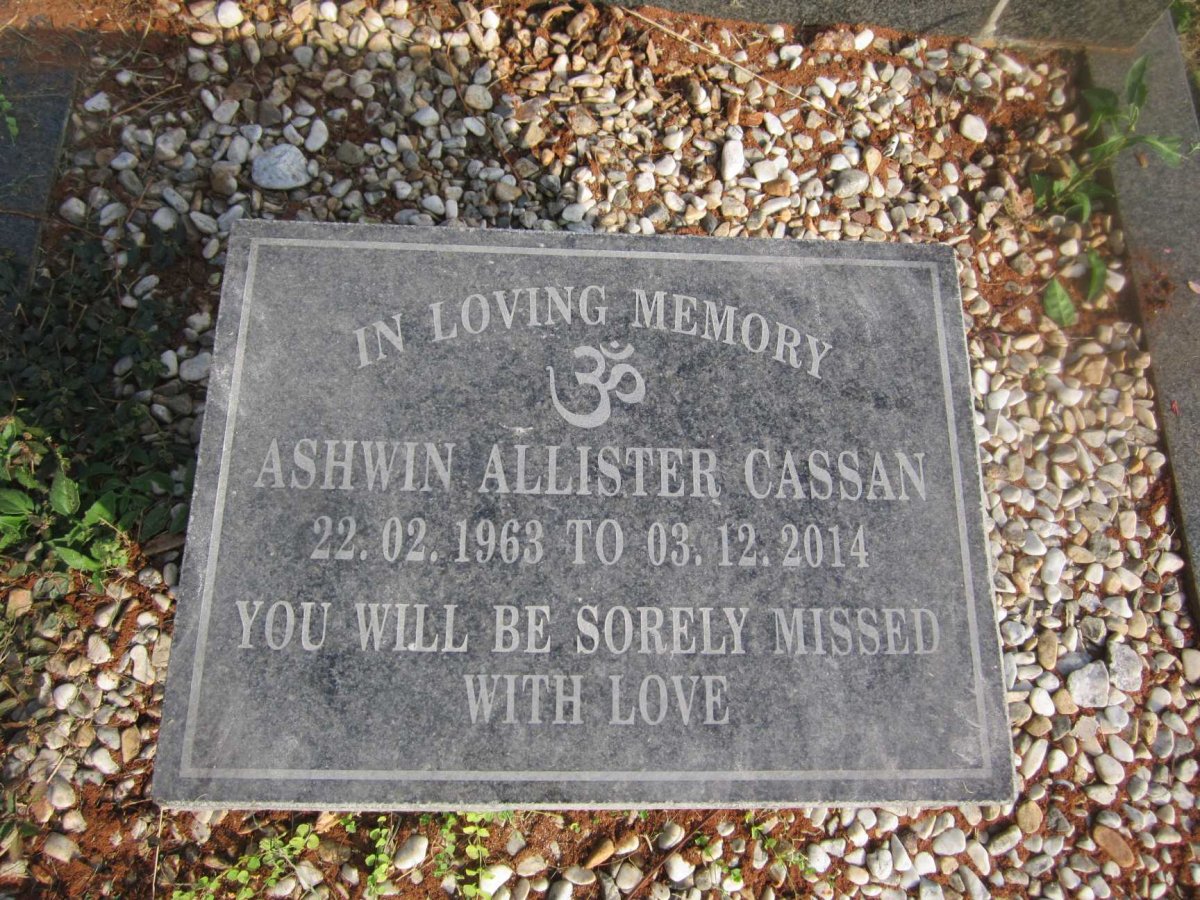 CASSAN John Neville 1930-1989 &amp; Girlie 1940-1965 :: CASSAN Ashwin Allister 1963-2014