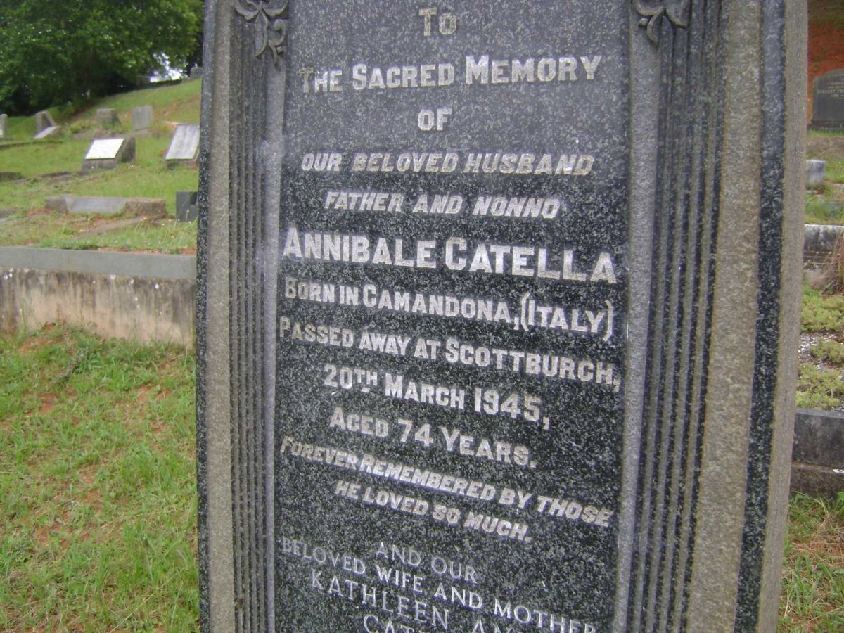 CATELLA Annibale -1945 &amp; Kathleen Anne -1971 :: CATELLA Rolando Antony 1945-1975