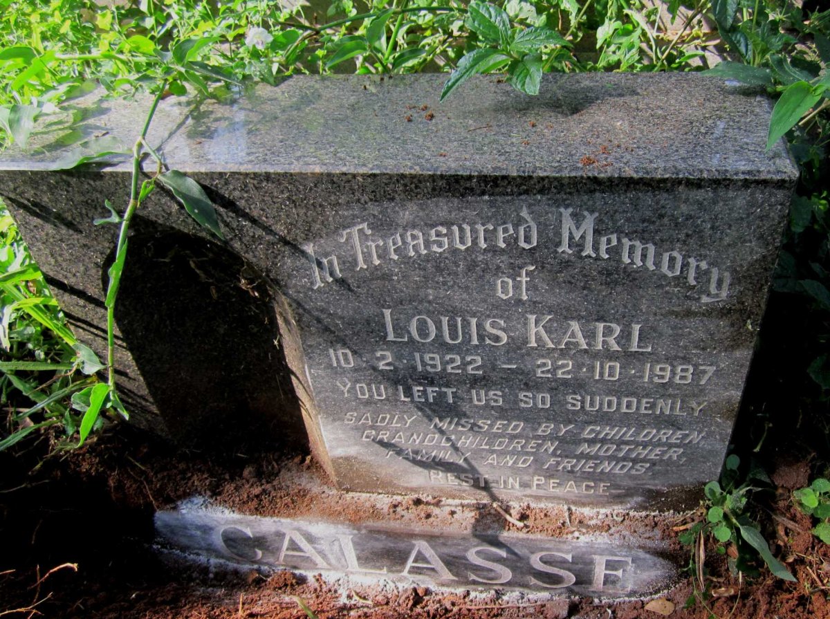 CALASSE Louis Karl 1922-1987