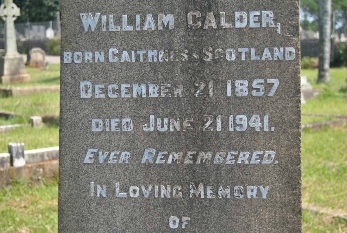 CALDER William 1857-1941 