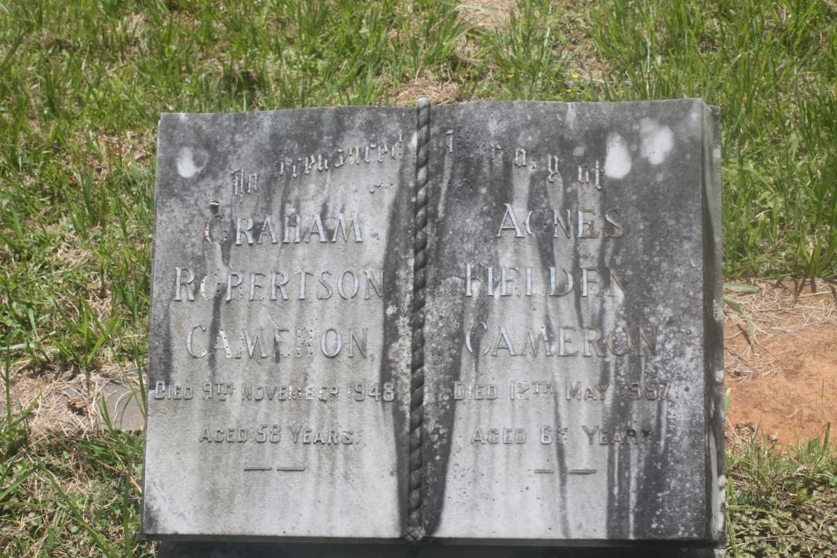 CAMERON Graham Robertson -1948 &amp; Agnes Fielden -1957