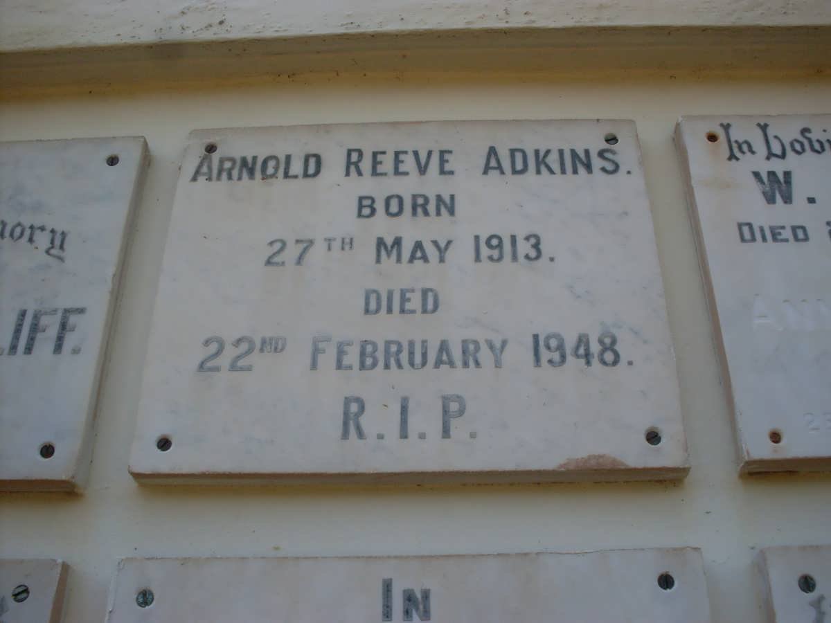 ADKINS Arnold Reeve 1913-1948
