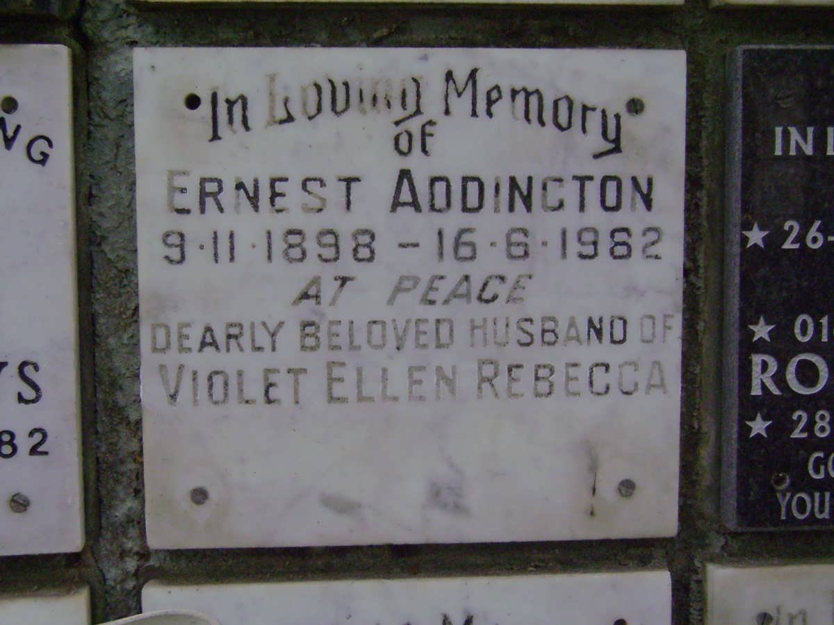 ADDINGTON Ernest 1898-1982