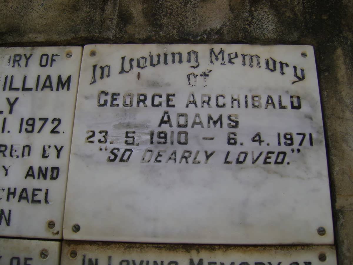 ADAMS George Archibald 1910-1971