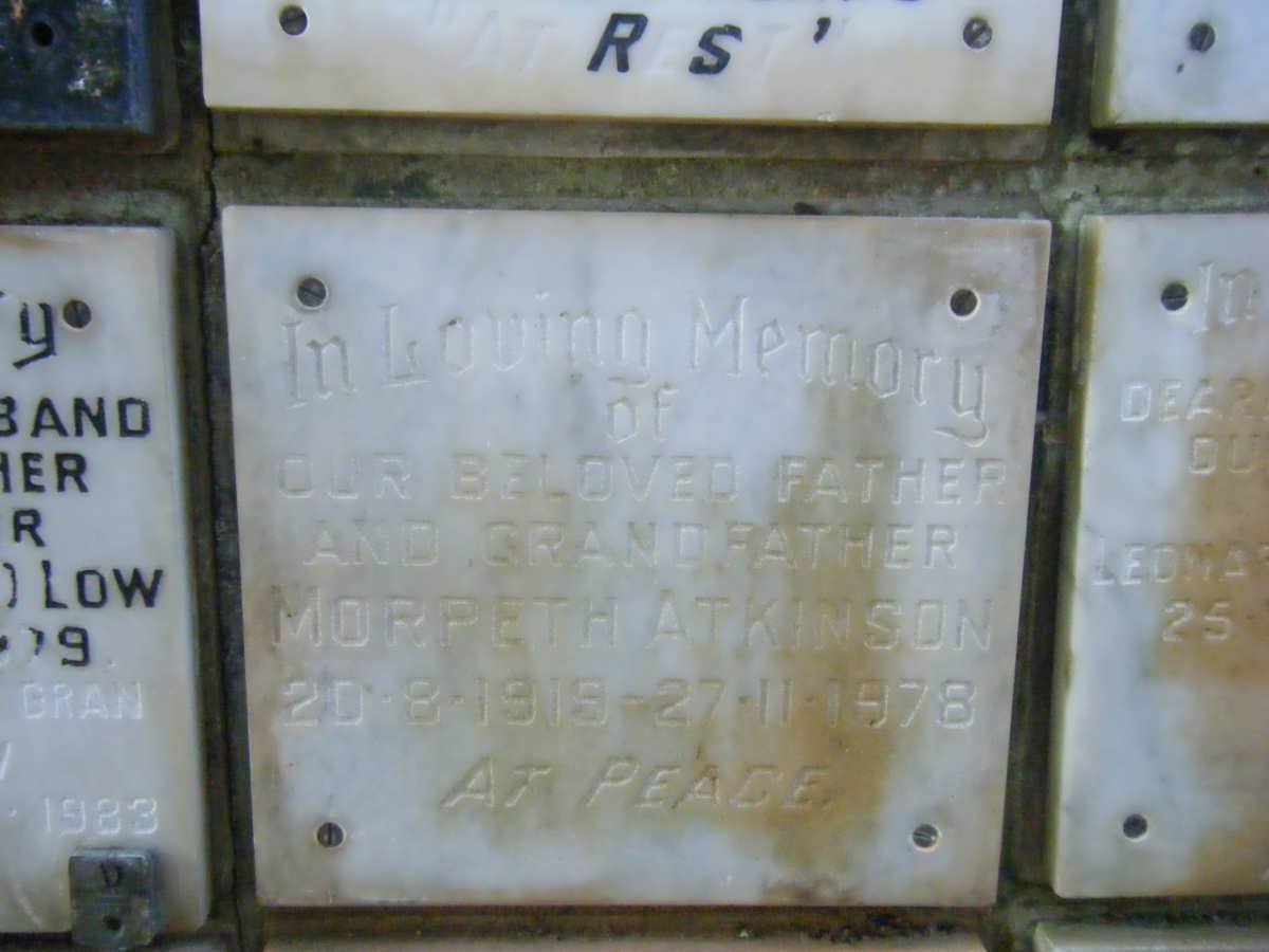 ATKINSON Morpeth 1919-1978