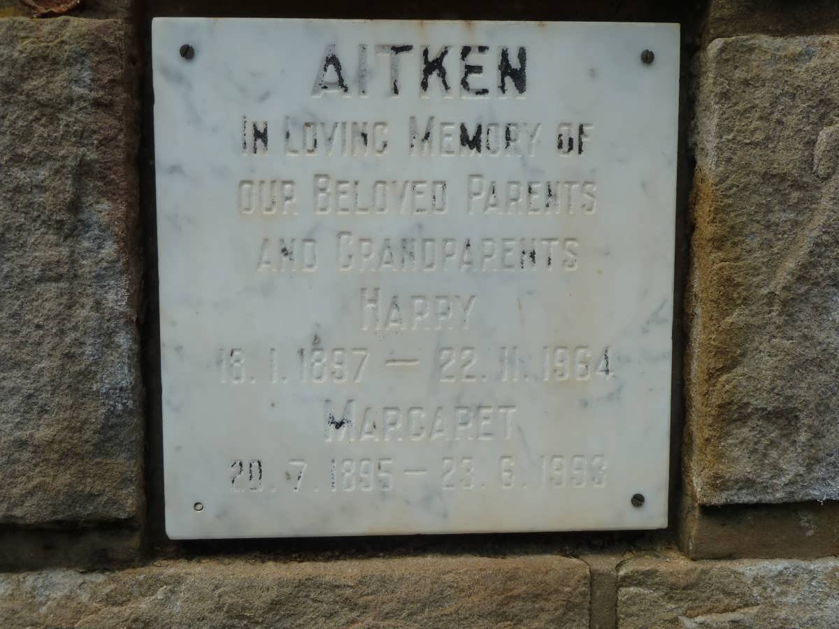AITKEN Harry 1897-1964 &amp; Margaret 1895-1993