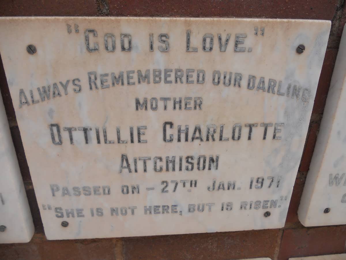 AITCHISON Ottillie Charlotte -1971
