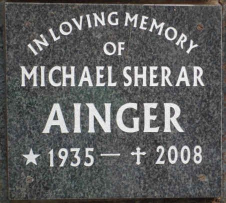 AINGER Michael Sherar 1935-2008