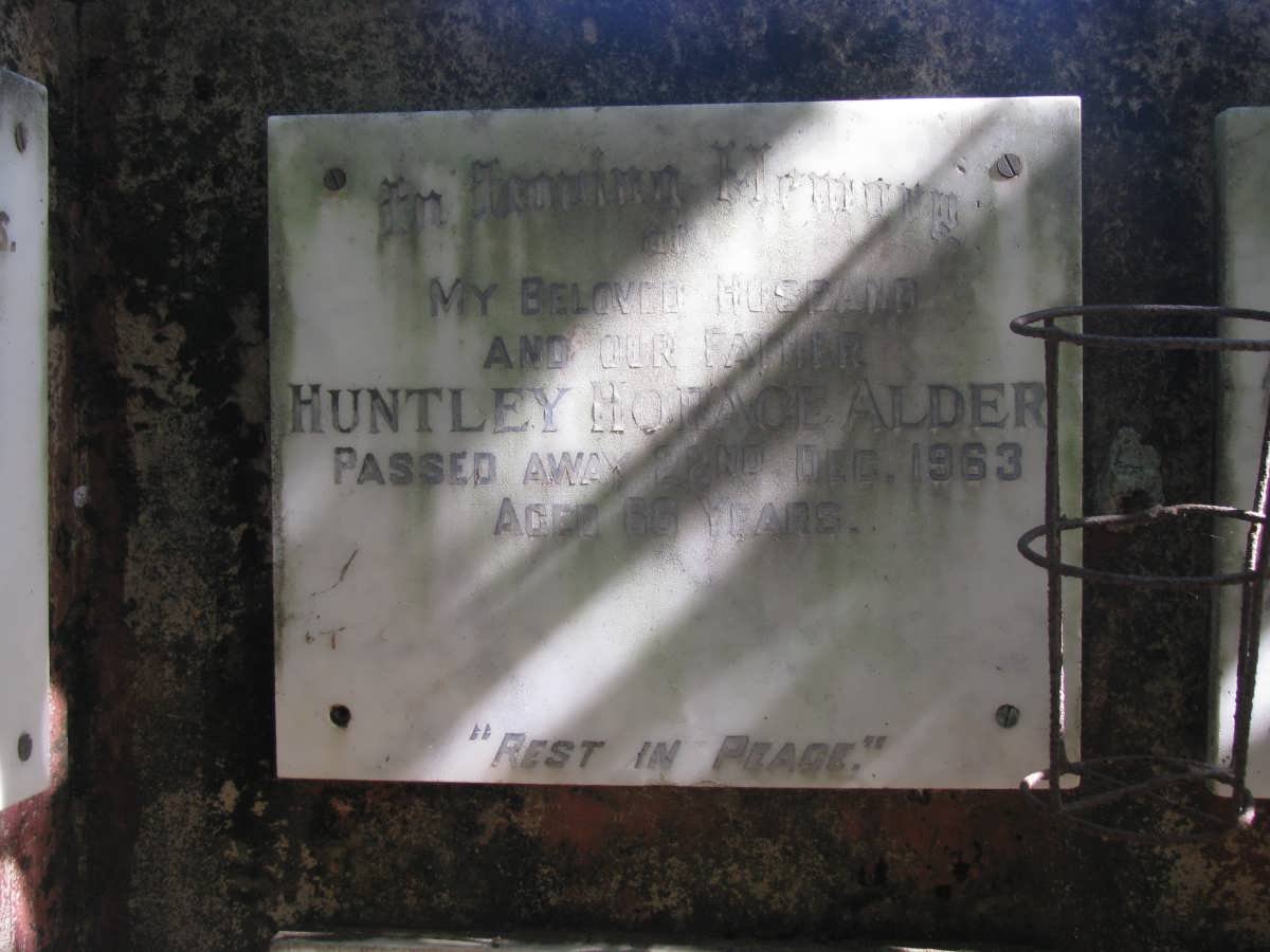 ALDER Huntley Horace -1963