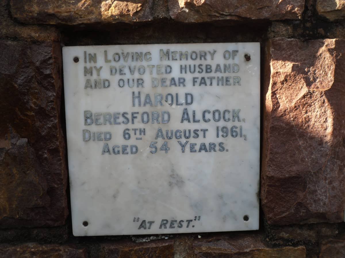 ALCOCK Harold Beresford -1961