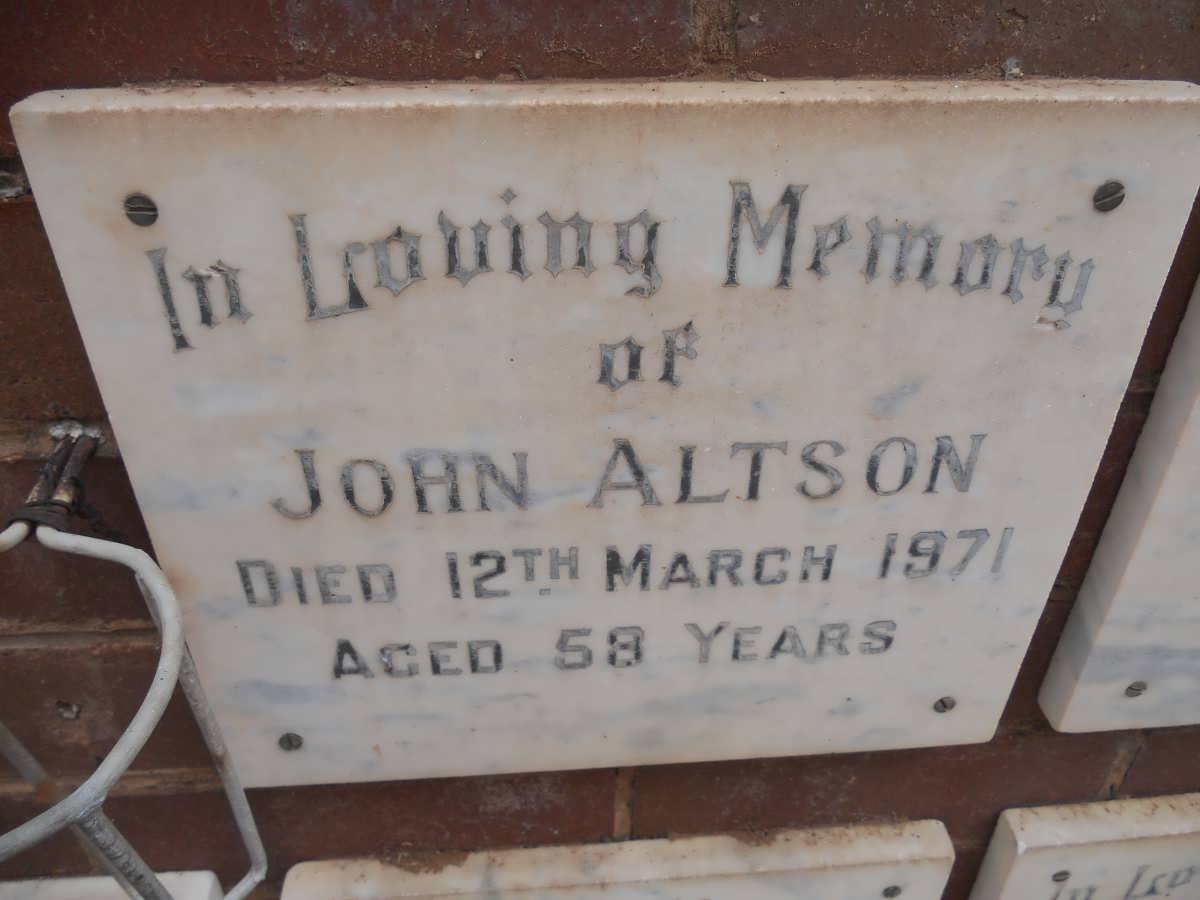 ALTSON John -1971